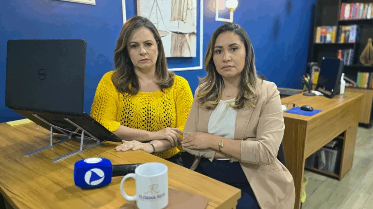 Marcelle Altoé e a advogada Aldana Reis explicaram o que fazer em casos assim. Foto: Conexão Justiça.