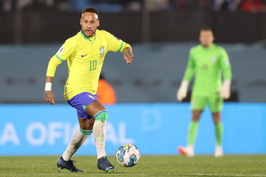 Neymar. Uruguai x Brasil no Estadio Centenario em Montevideu pelas Eliminatórias 2026. Foto:Vitor Silva/CBF